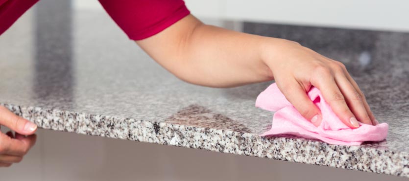 cleaning granite